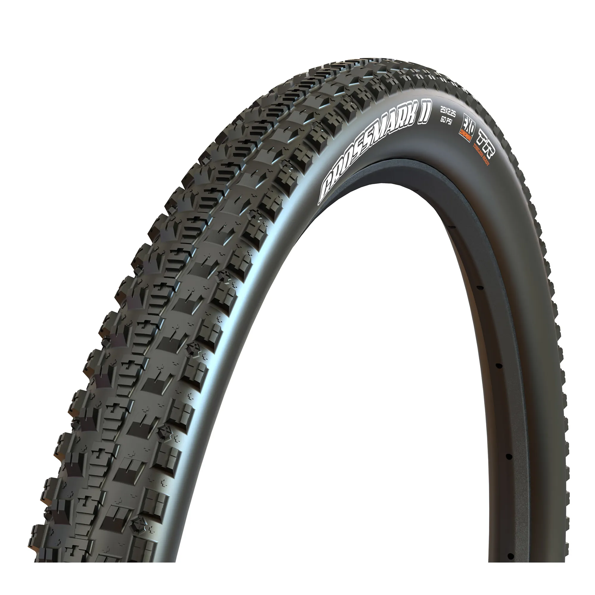 Maxxis CrossMark Mountain Bike Tire - Fast Rolling XC Race Tire With Raised Side Knobs For Better Cornering